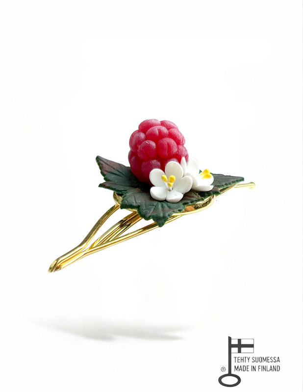 Raspberry Blossom Hairpin